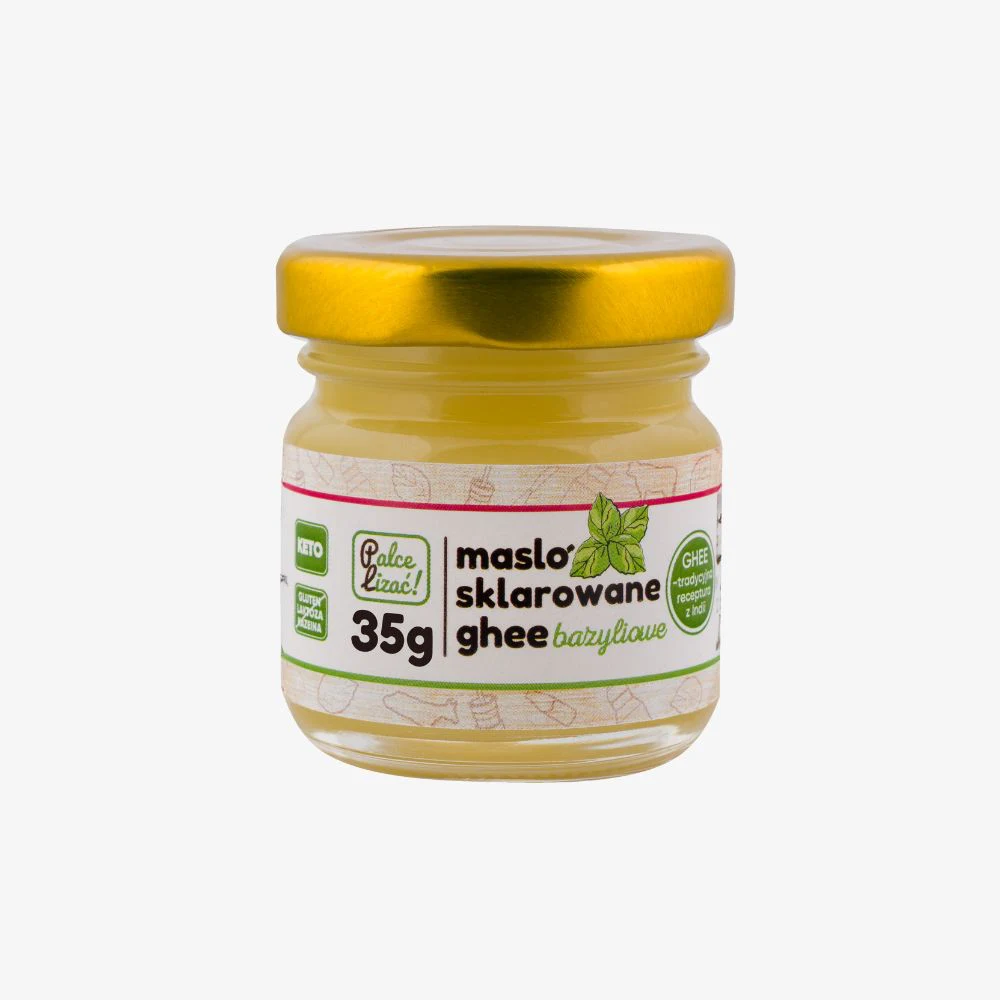 Masło sklarowane ghee bazyliowe