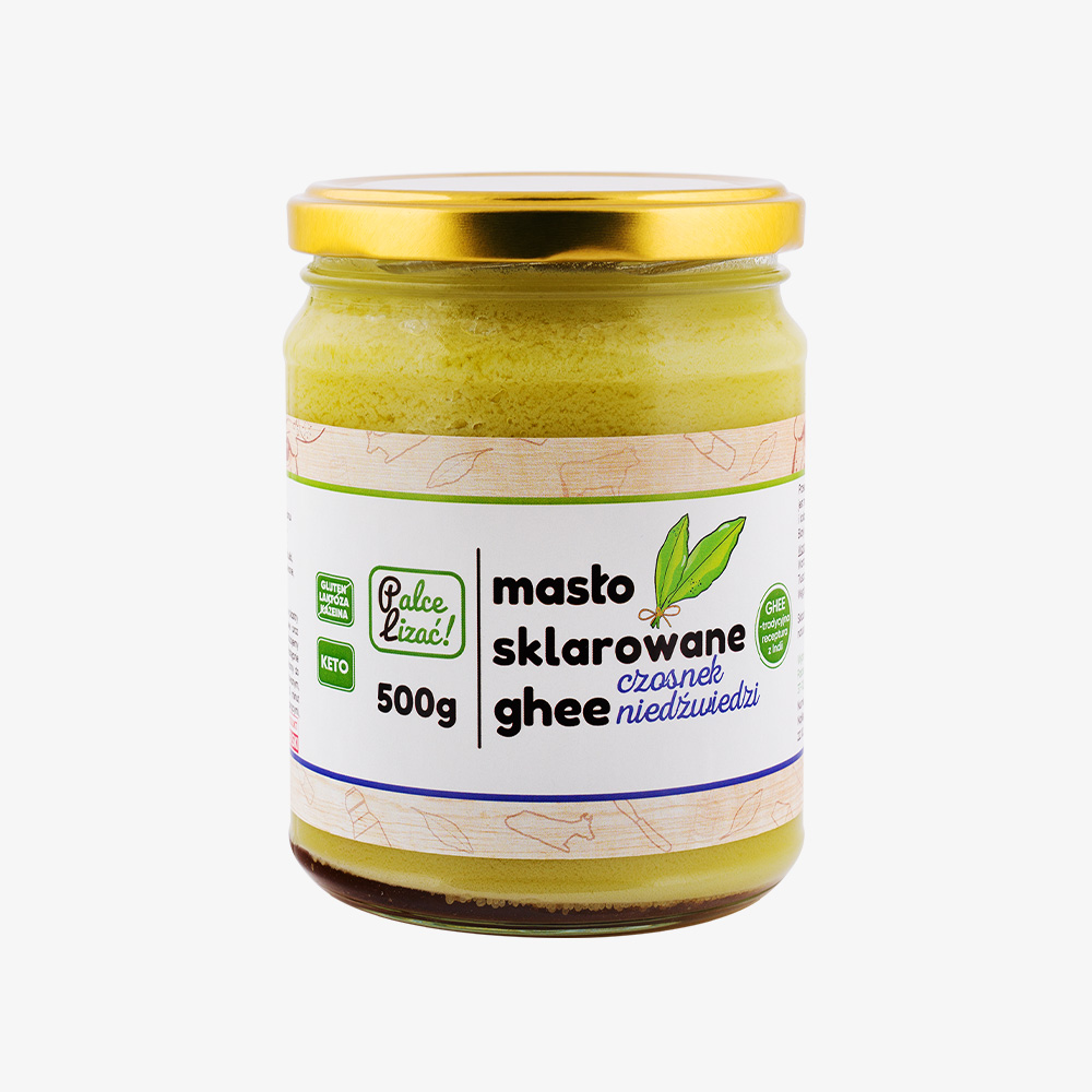 Masło sklarowane ghee czosnek niedźwiedzi