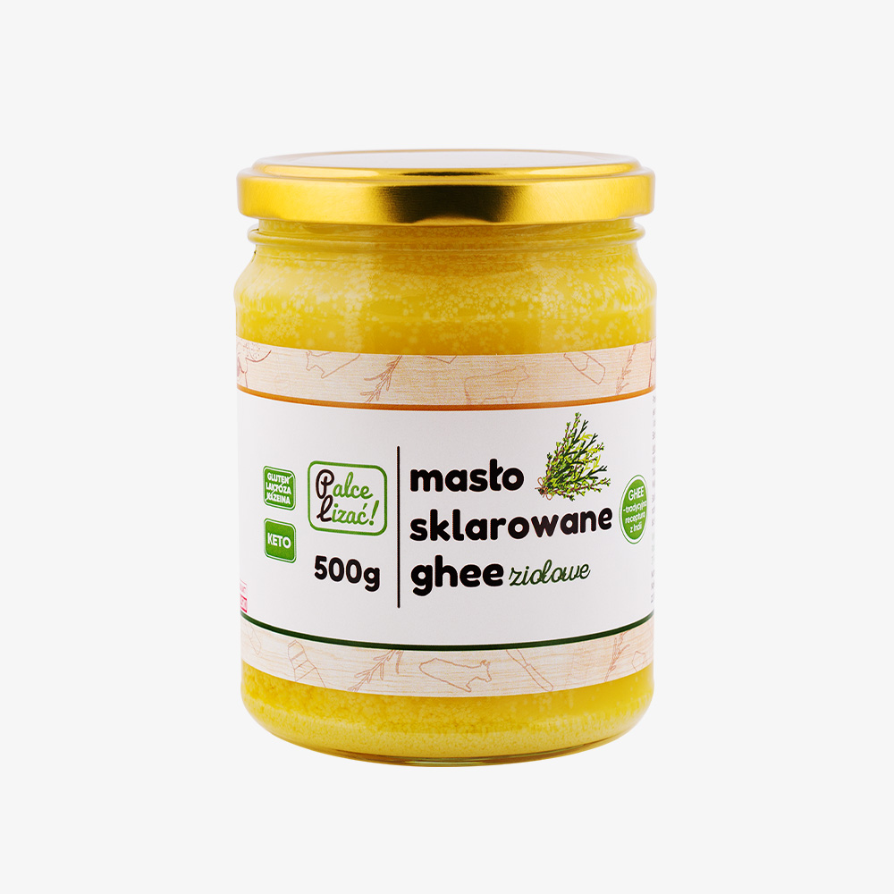 Masło sklarowane ghee ziołowe